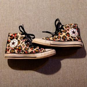 Leopard print Converse All Star high tops